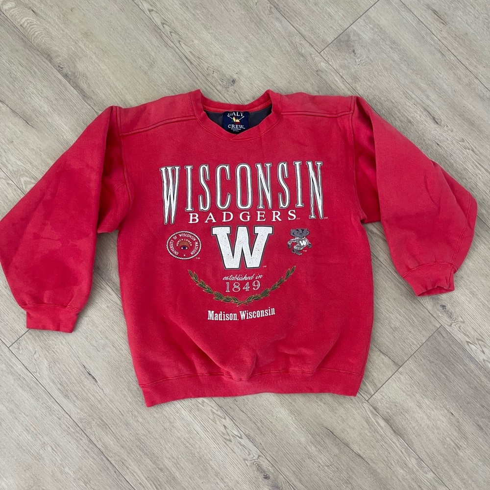 Vintage Wisconsin Badgers Crewneck Sweatshirt‎ Small